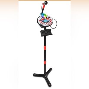 Kids Karaoke Microphone Stand with Lights
